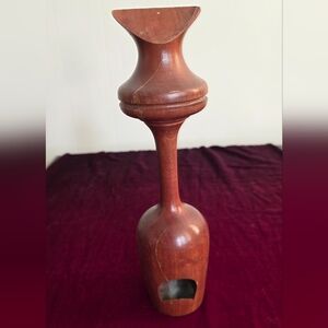 Vintage Wooden Gravity Defying Bottle Holder